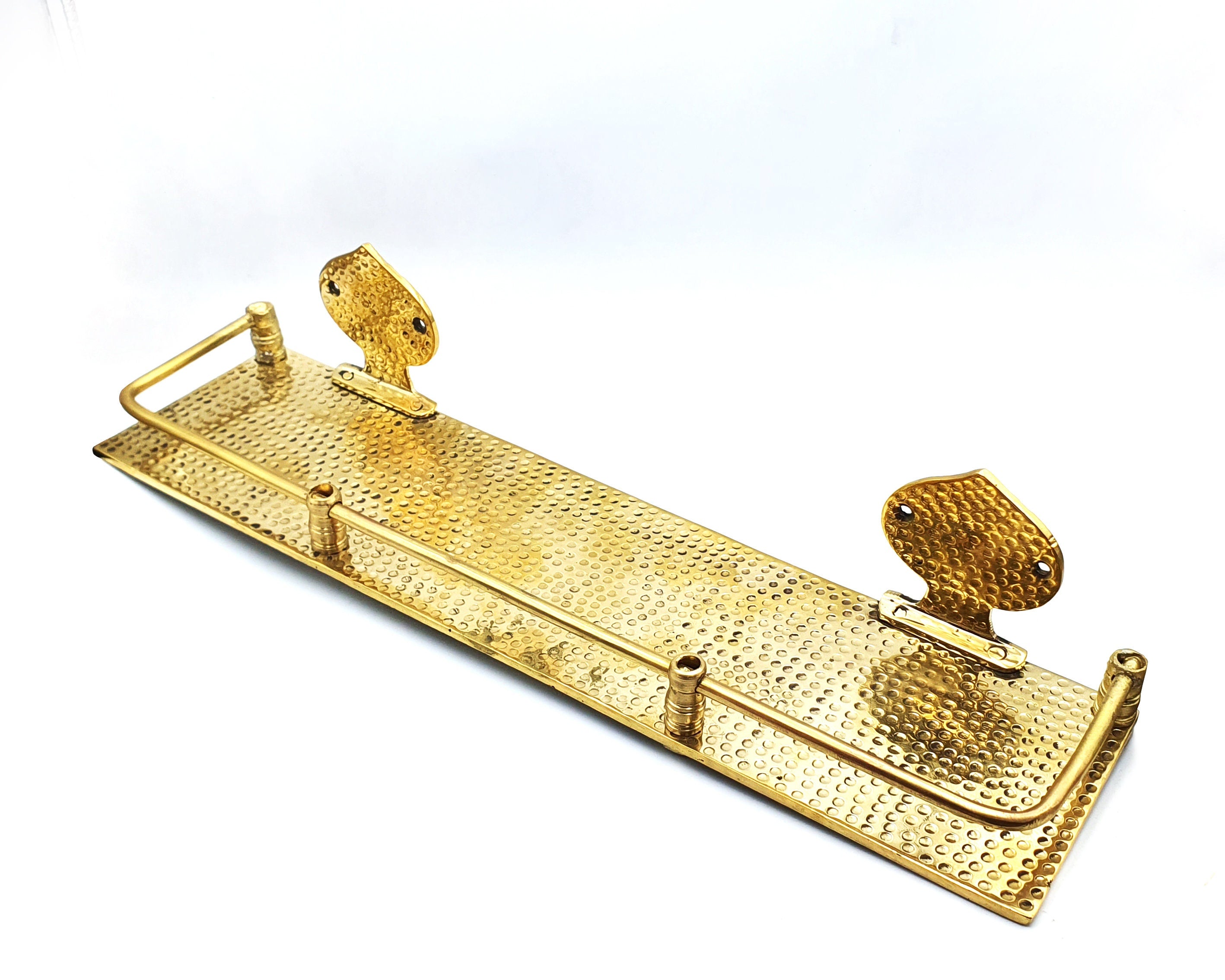 Solid Brass Bathroom Wall Shelf, Wall-Mounted Storage